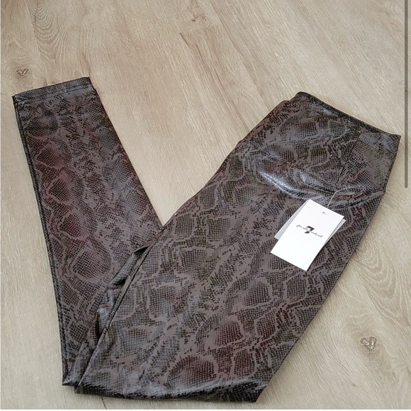 7 for all mankind Snake print legging - Picture 2 of 2